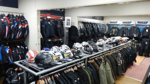 Motorcycle clothing store